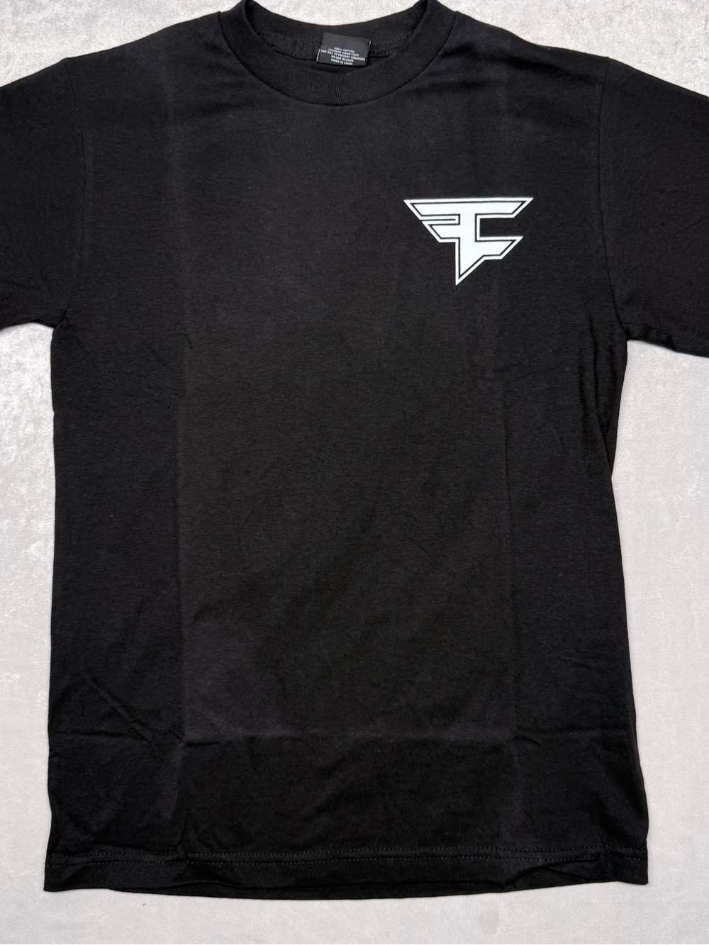 Faze clan Black Logo Crewneck T-Shirt - Men's Casual Tee